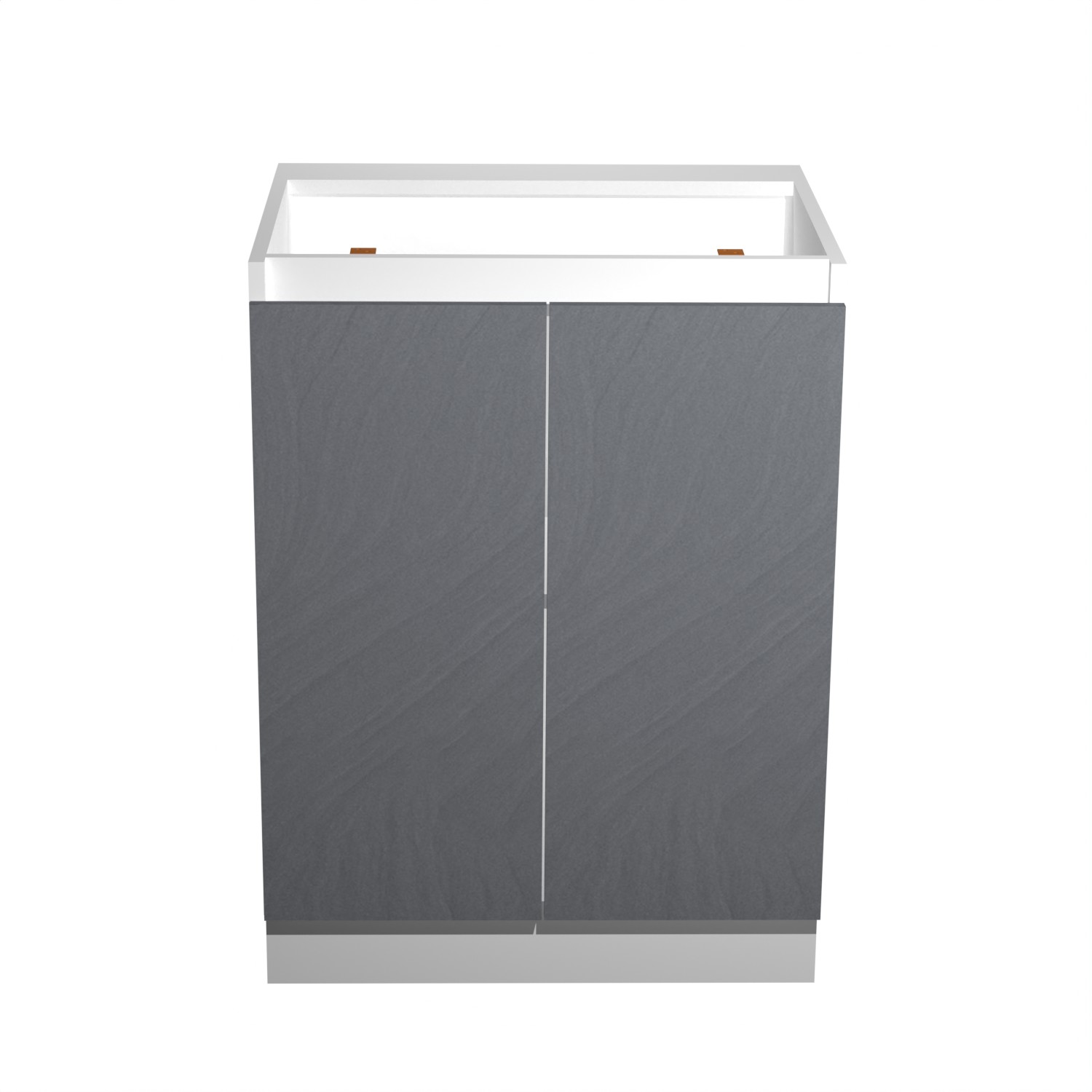 Шкаф напольный 600х850х600 мм BROZEX-WOOD GreyWind, с двумя дверцами