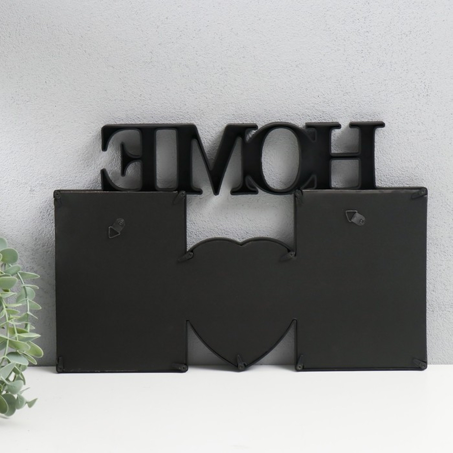 Фоторамка коллаж на 3 фото (2-10х15 см+сердце), 37х25 см, 10115298