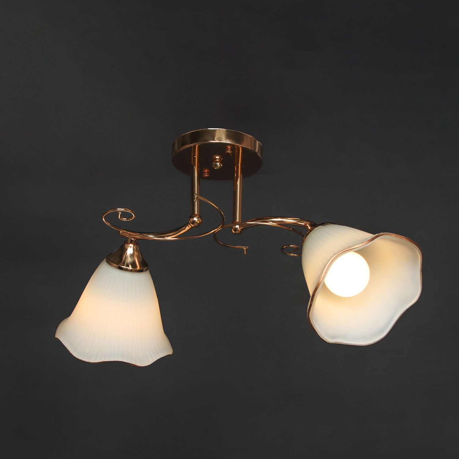 Люстра Verner Lighting А2664/2, 40 Вт, Е27, 2 лампы, хром