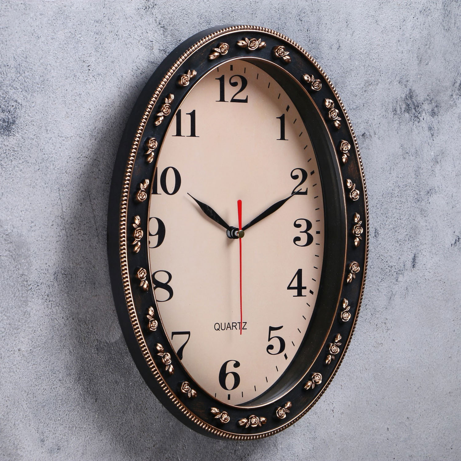 Часы настенные, серия: Классика, "Диаманте", плавный ход, 30 х 23 см, d=24.5 х 18 см 4620790