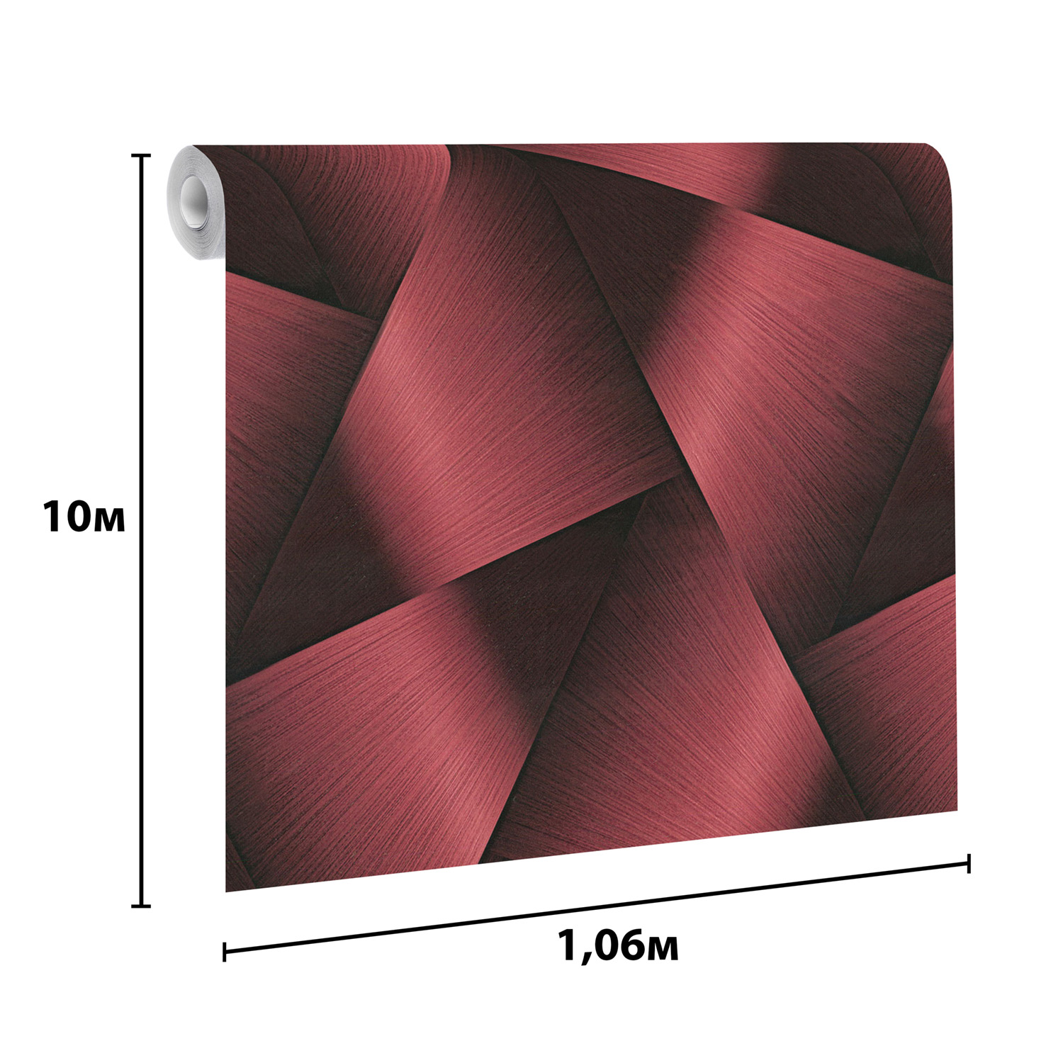 Обои  флиз ED Euro Decor Halo (красн.) 7342-06 *6