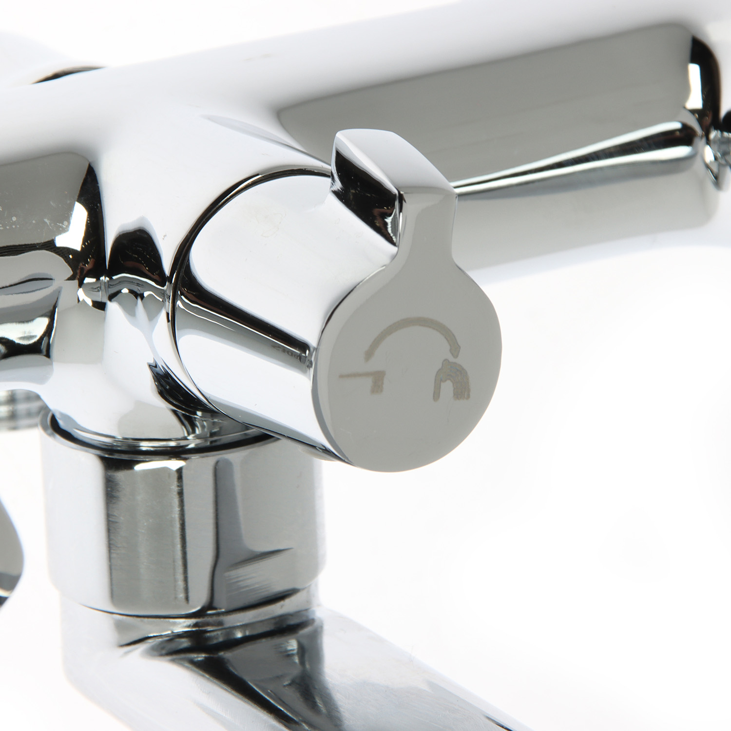 Смеситель для ванны IDDIS Bounce, длинный излив, двухвентильный