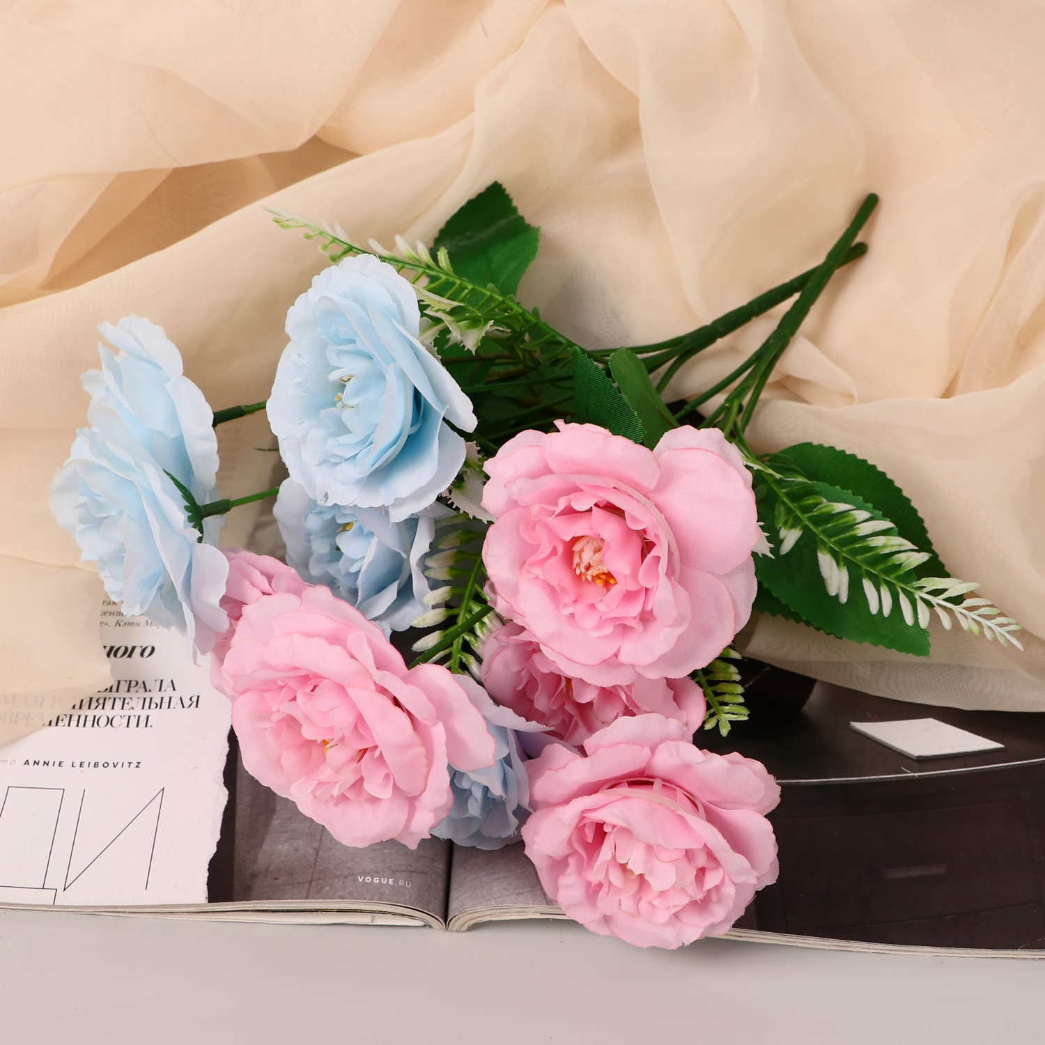 Букет «Роза Шток», 6×27 см, МИКС