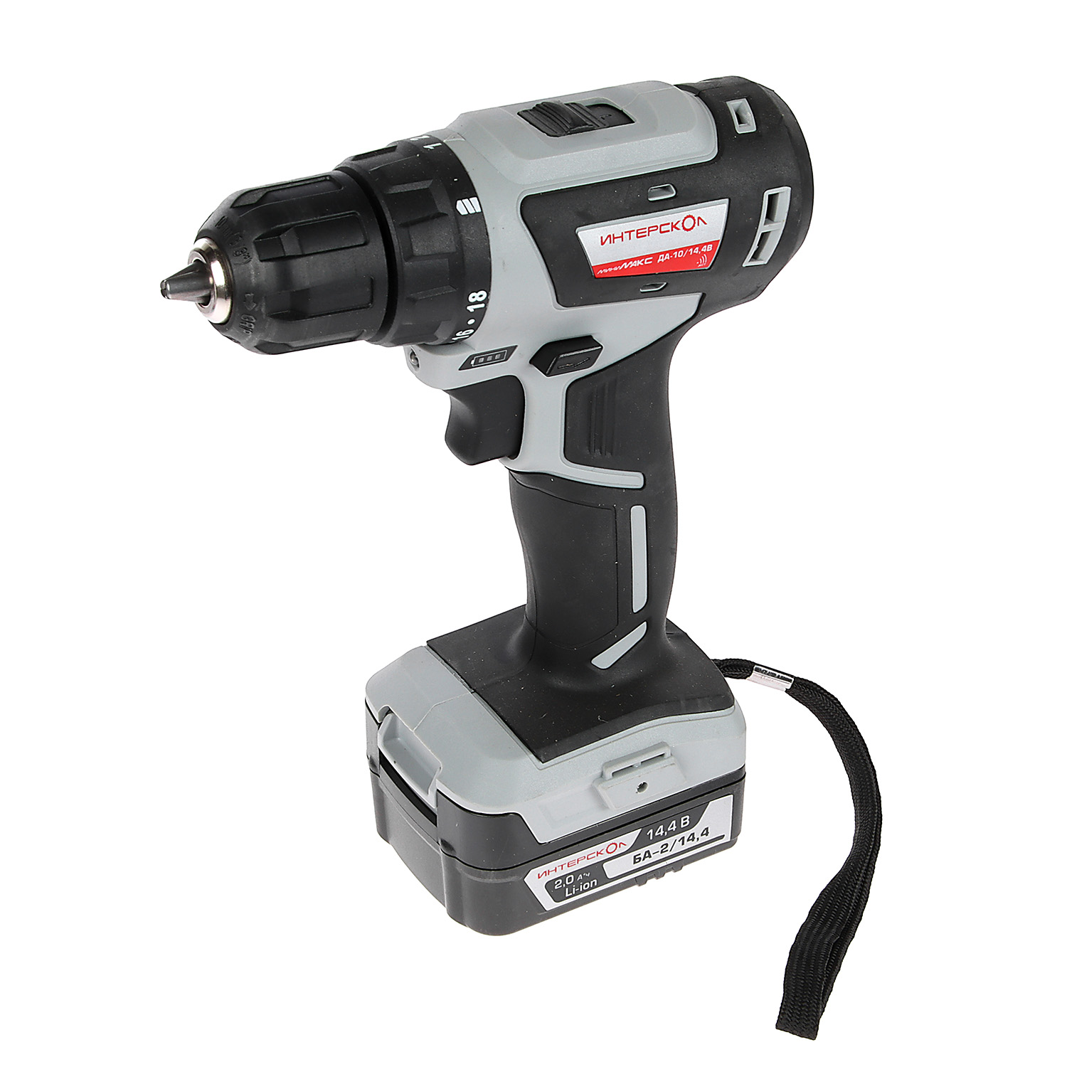 Дрель-шуруповерт 14,4В 2скор.0-450/0-1500об/мин 38Нм 2,0Ач 2аккум LI-ION ДА-10/14,4В ИНТЕРСКОЛ *1/6 Дрель-шуруповерт 14,4В 2скор.0-450/0-1500об/мин 38Нм 2,0Ач 2аккум LI-ION ДА-10/14,4В ИНТЕРСКОЛ *1/6