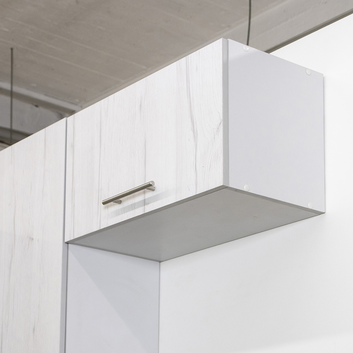 Шкаф навесной 600х338х290 мм BROZEX-WOOD Camellia, для вытяжки, с дверцей, серый / юта