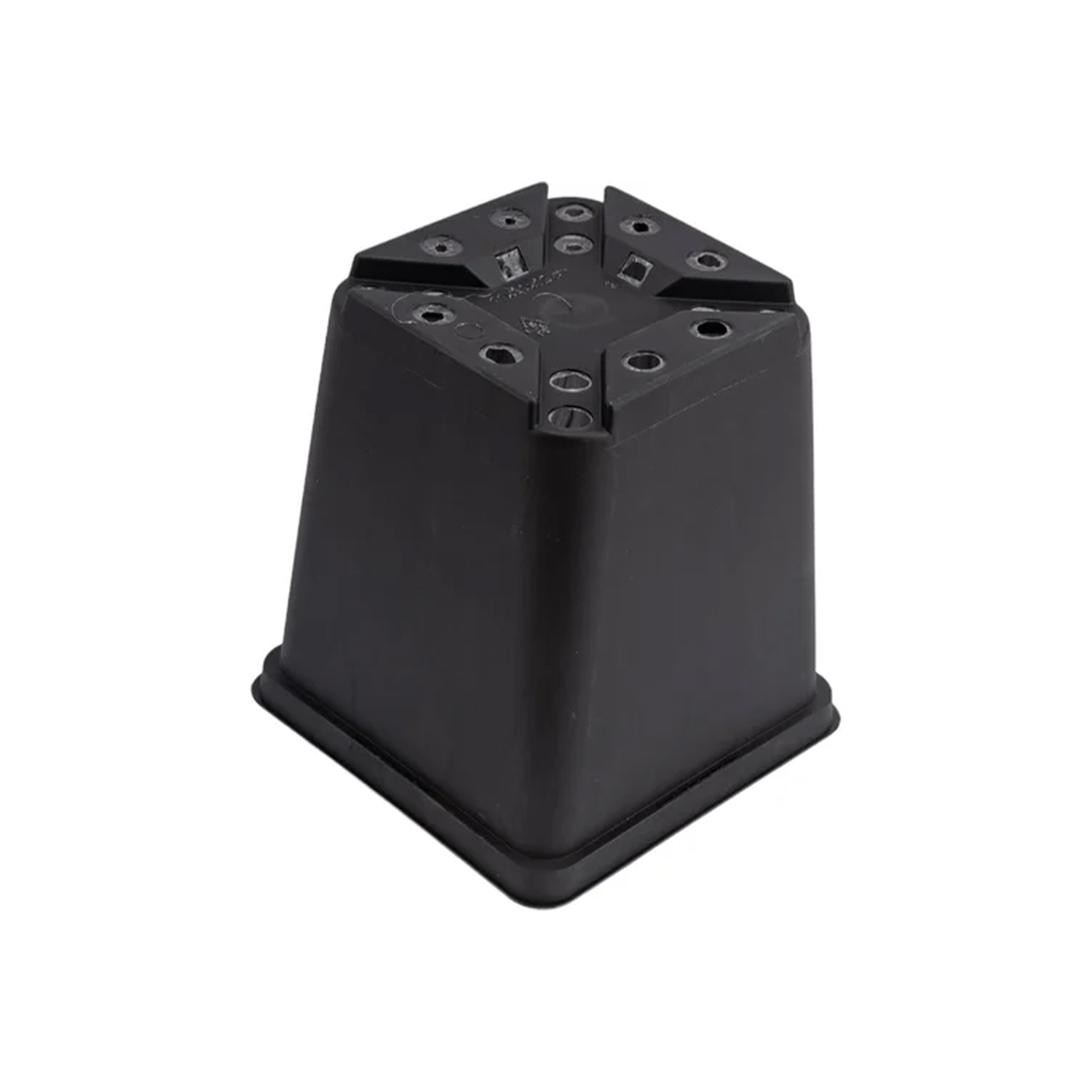 Набор горшков для рассады пластм. (1л *6шт) квадратный черный (Ангора)  *1/60