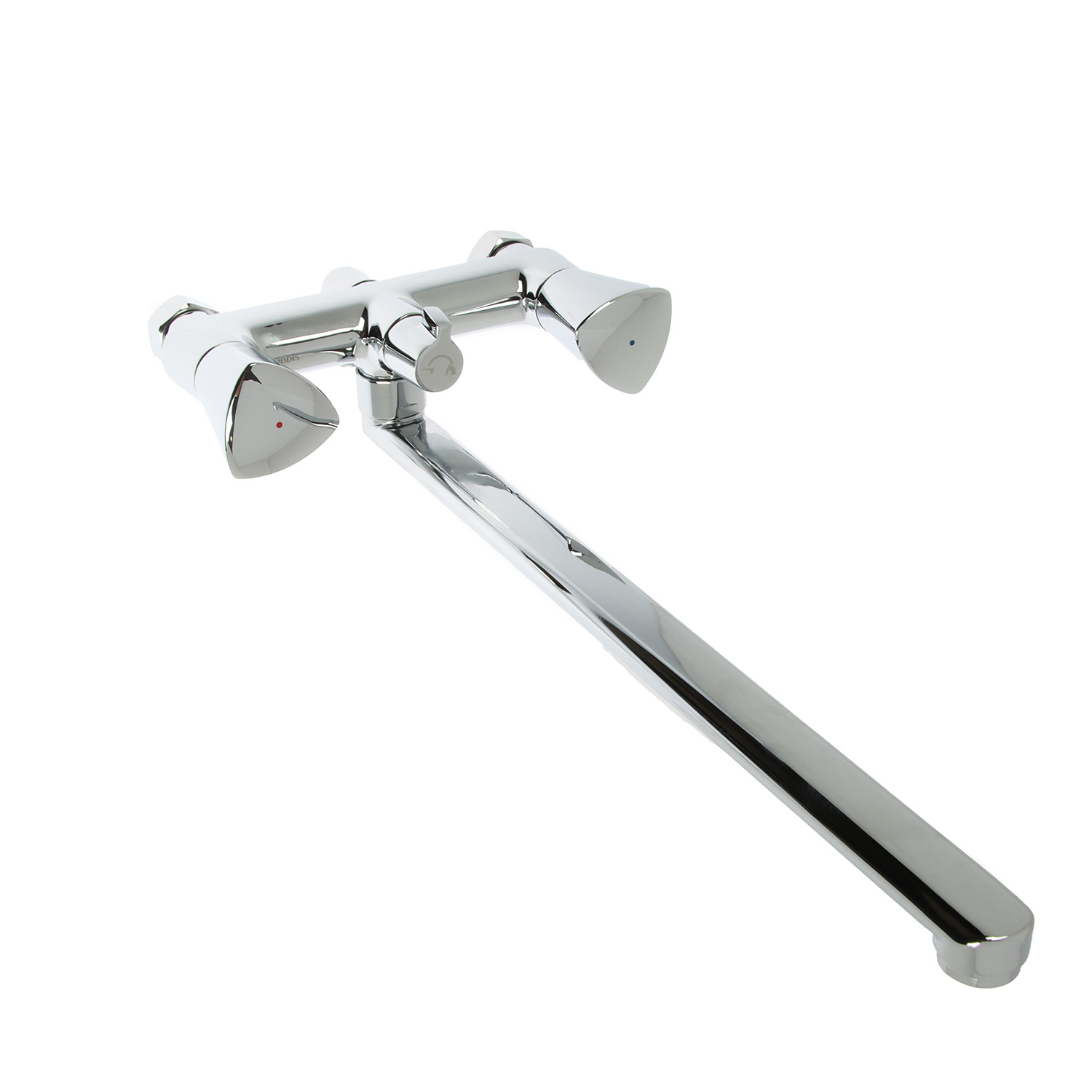 Смеситель для ванны IDDIS Bounce, длинный излив, двухвентильный