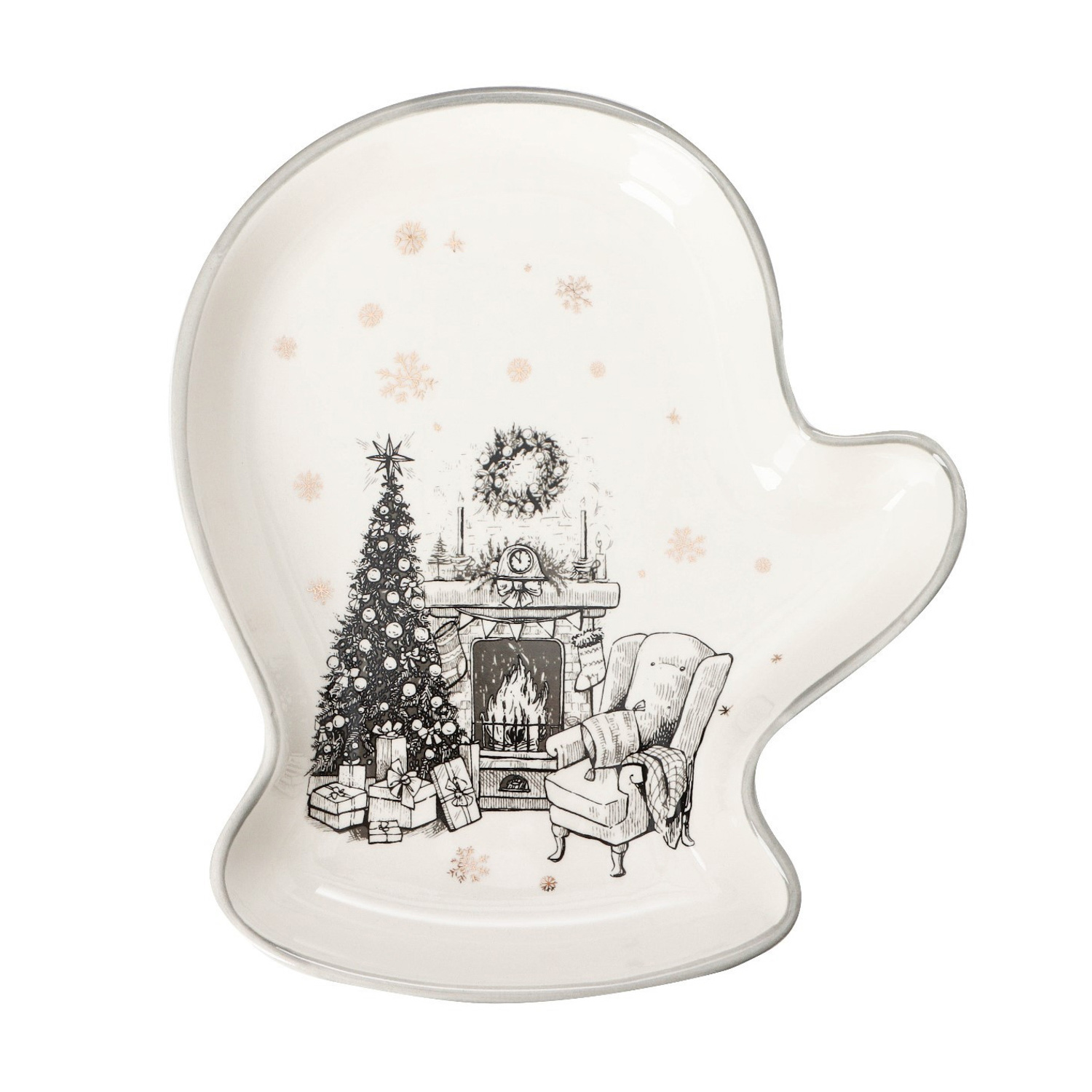 Блюдо сервировочное "Хюгге" 20х18х3 см 6249505