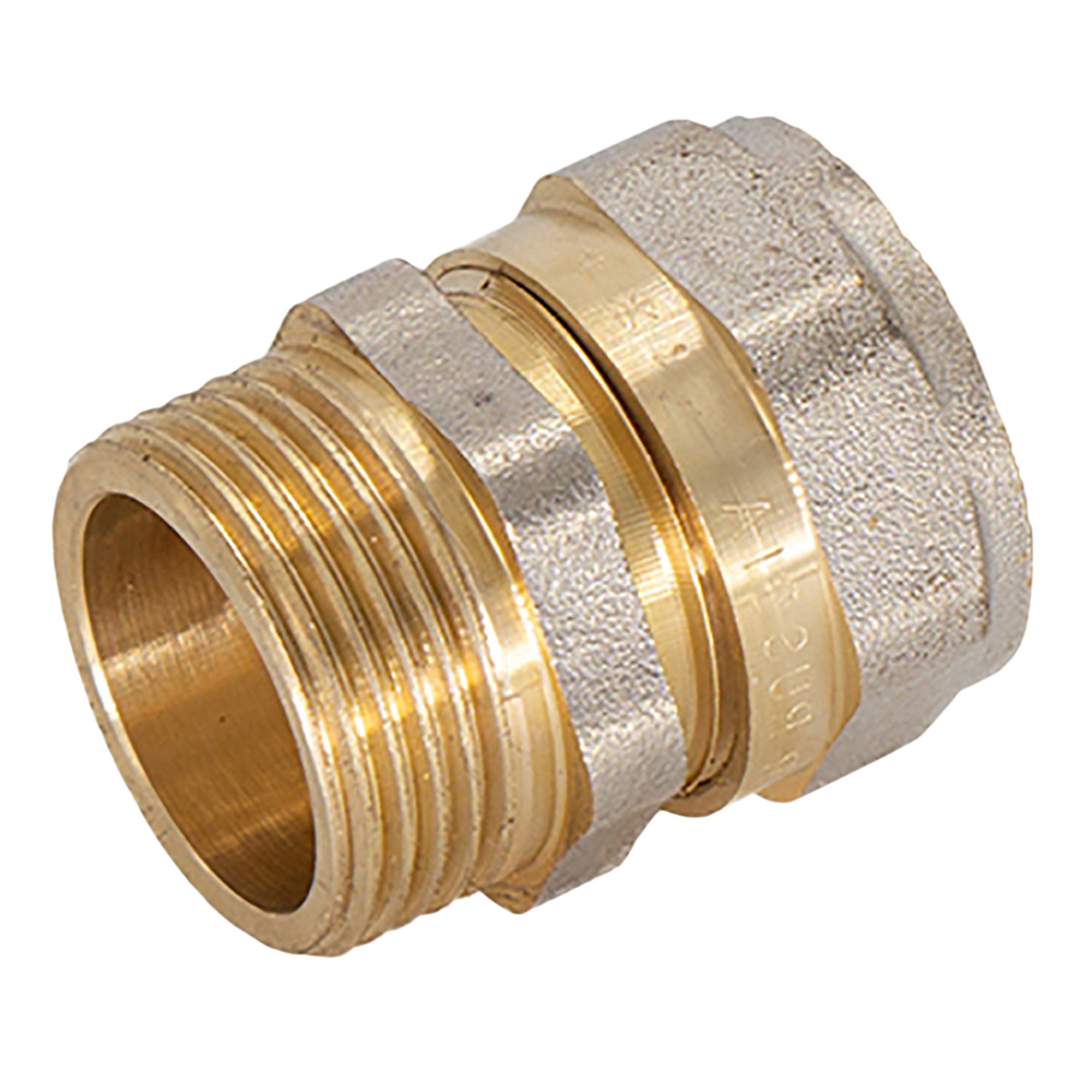 Муфта переходная 16х1/2"(Ø15) цанга/папа CTM CCM01612 *10/200