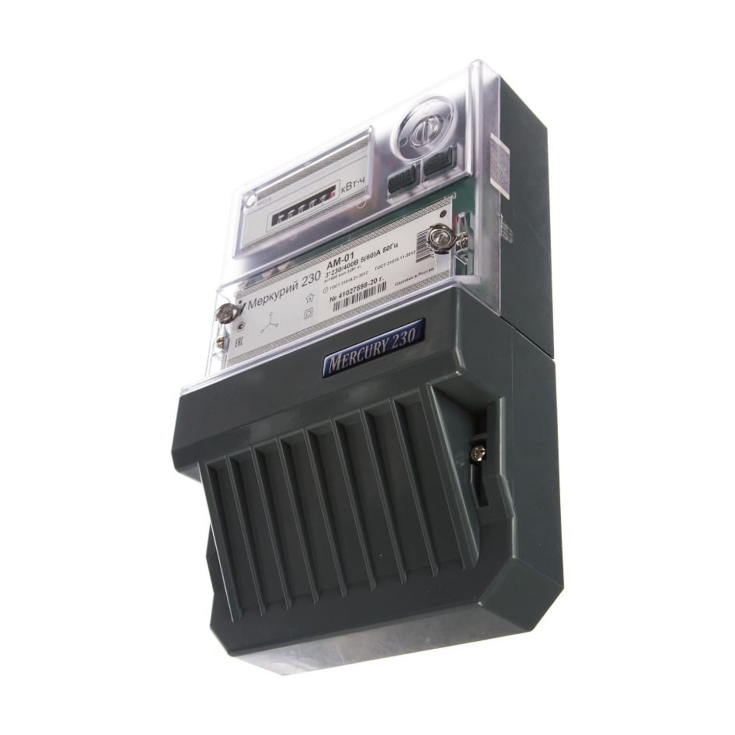 Счетчик "Меркурий" 230 AМ-01 3ф 5-60 А класс точн. 1.0 тариф. Инкотекс *1/10
