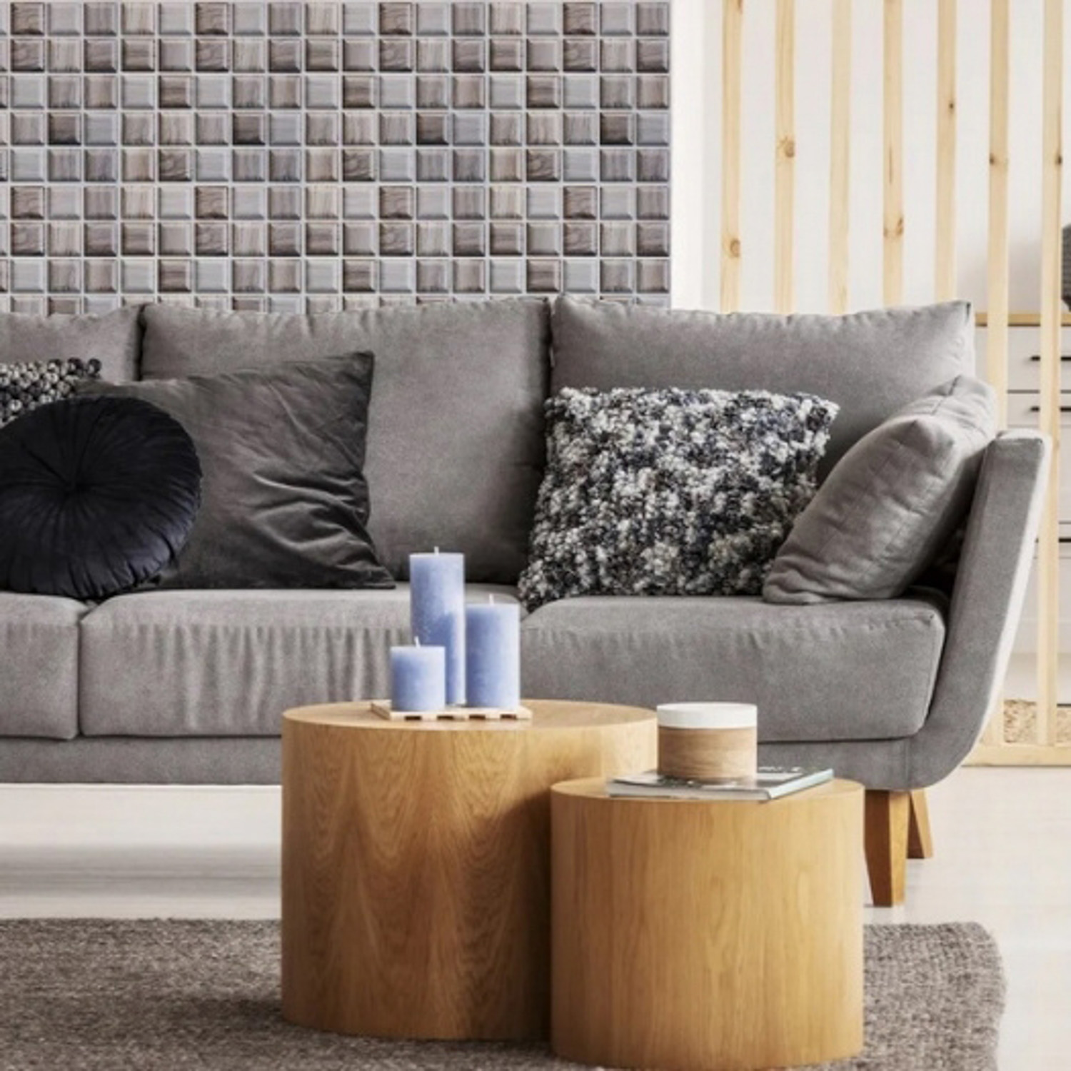 яяяПанель мозайка ПВХ самоклеющаяся 30/30 JM-WP555 *1