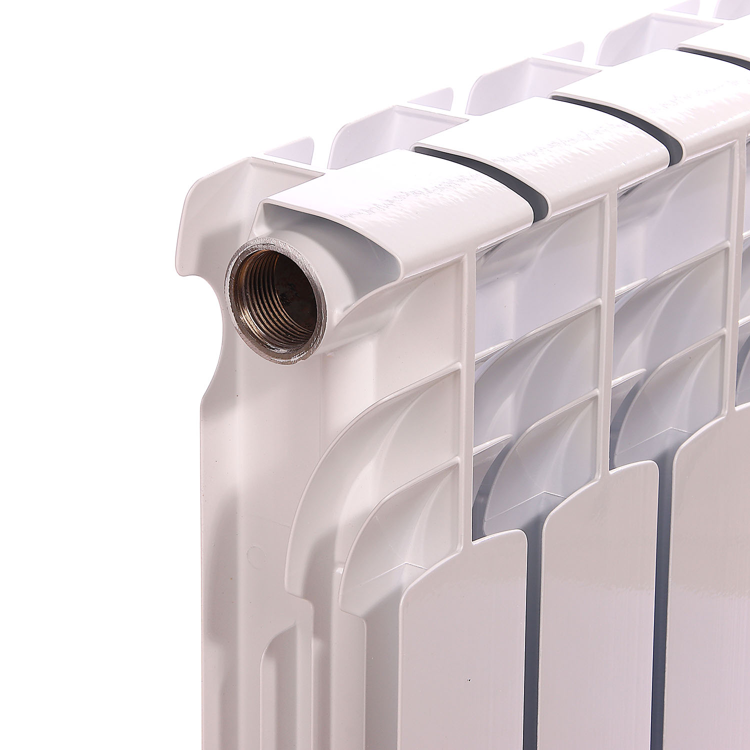 Радиатор биметаллический 12 секций Oasis Эко, 500 мм, белый