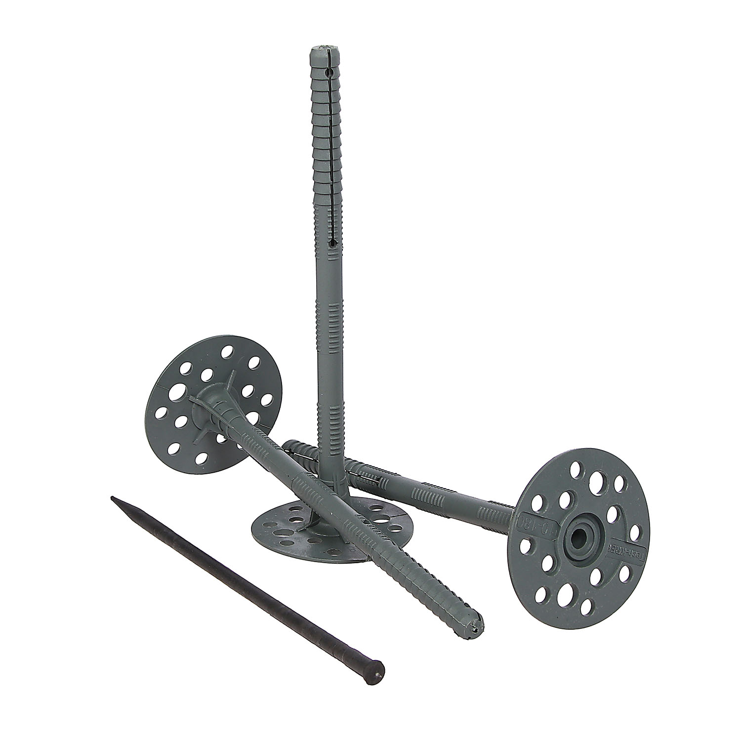 Дюбель 10х180 мм для теплоизоляции BROZEX, пласт. гвоздь IZO, 30 шт.