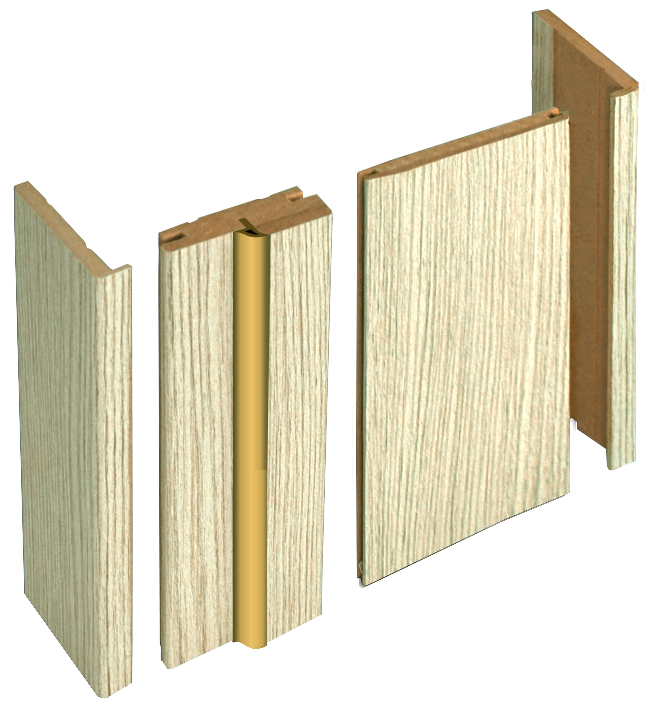 Наличник ПВХ телескопический КЕДР СВЕТЛЫЙ 70*2150мм BROZEX-WOOD *10