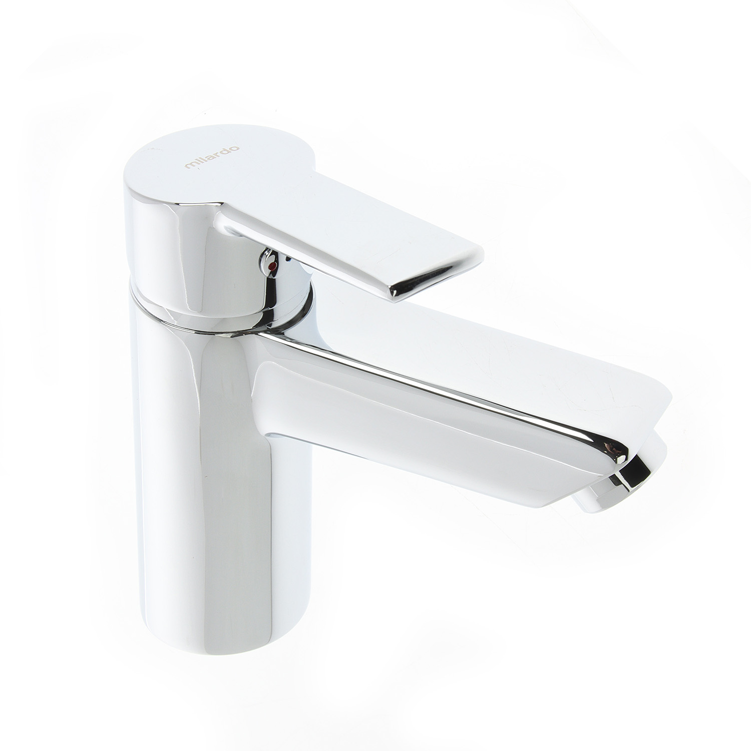 Смеситель для умывальника Milardo Stripe STRSB00M01 короткий излив, рычажный