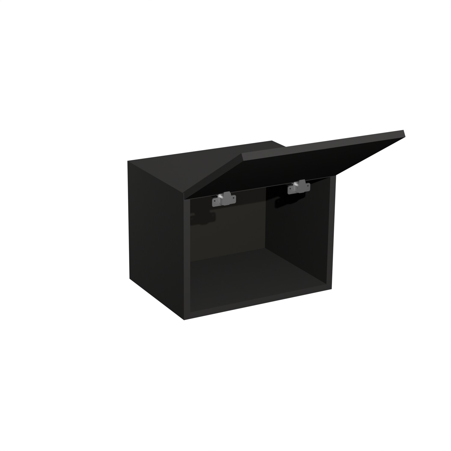 Шкаф навесной 400х300х550 мм BROZEX-WOOD Next, 3 ярус, графит / дуб вотан