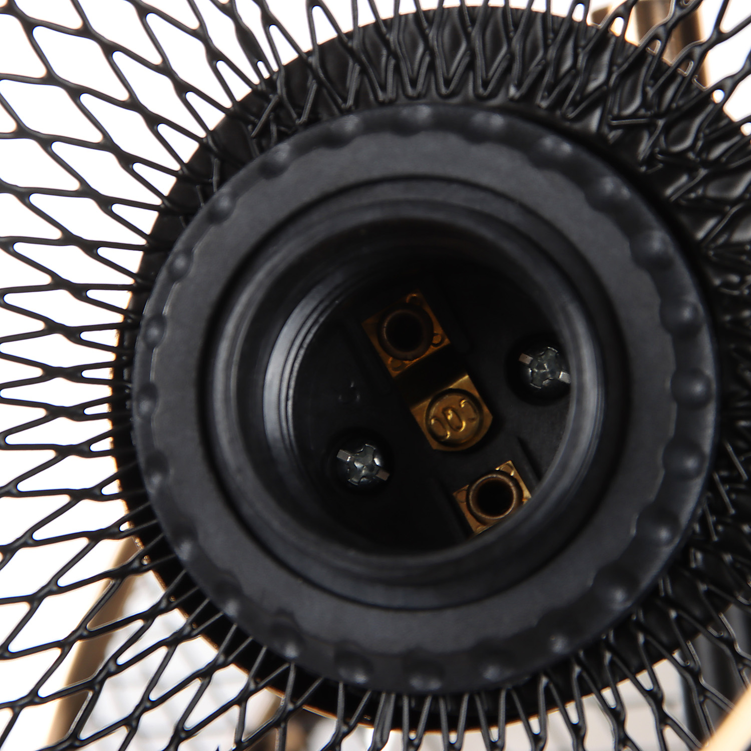 Светильник потолочный N6408/5 BK+FGD  5*40W E27 220V (d-600; h-230) S=20м2 VERNER LIGHTING *1