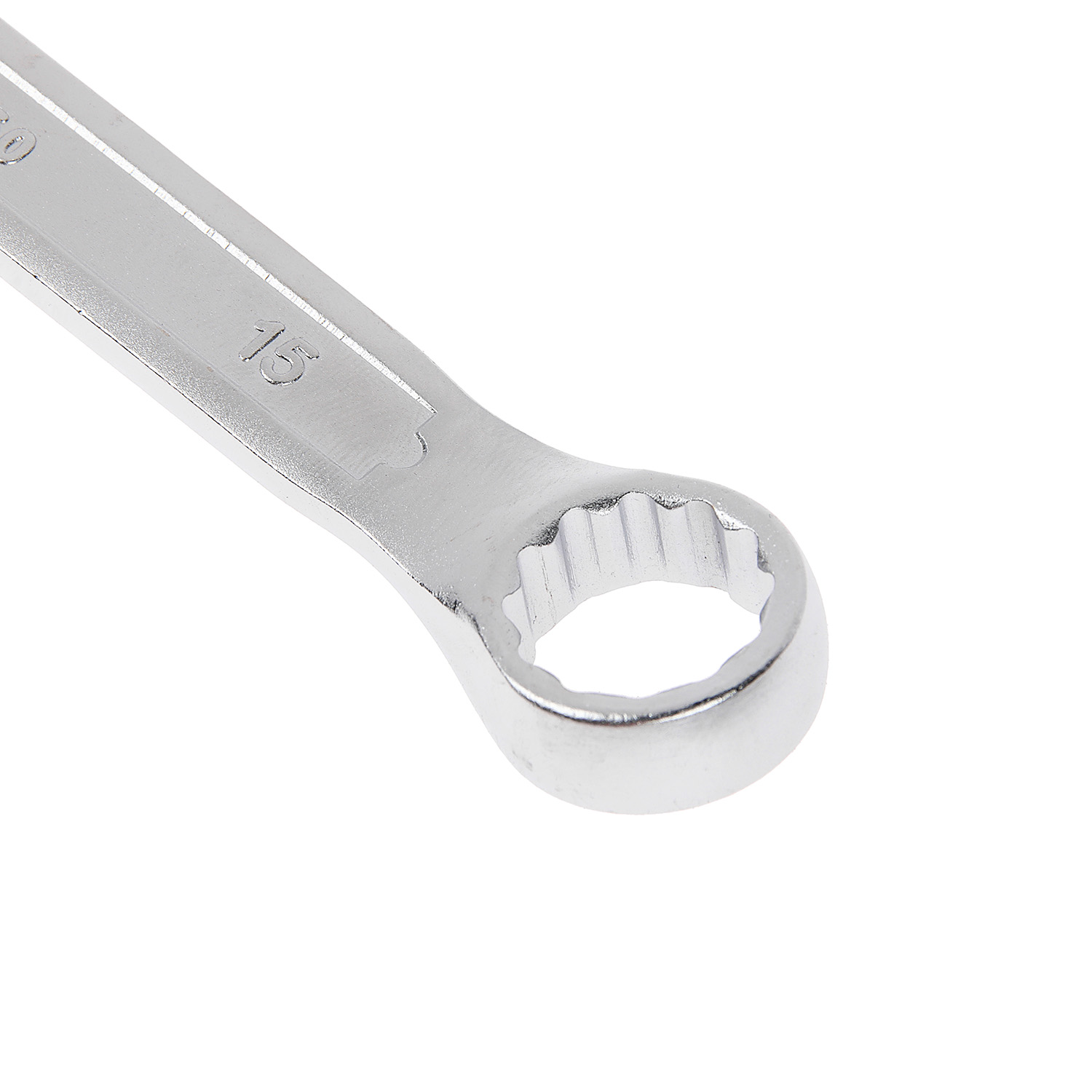 Ключ комбинированный 15мм холодный штамп CrV (70150) СЕРВИС КЛЮЧ *1/20/200