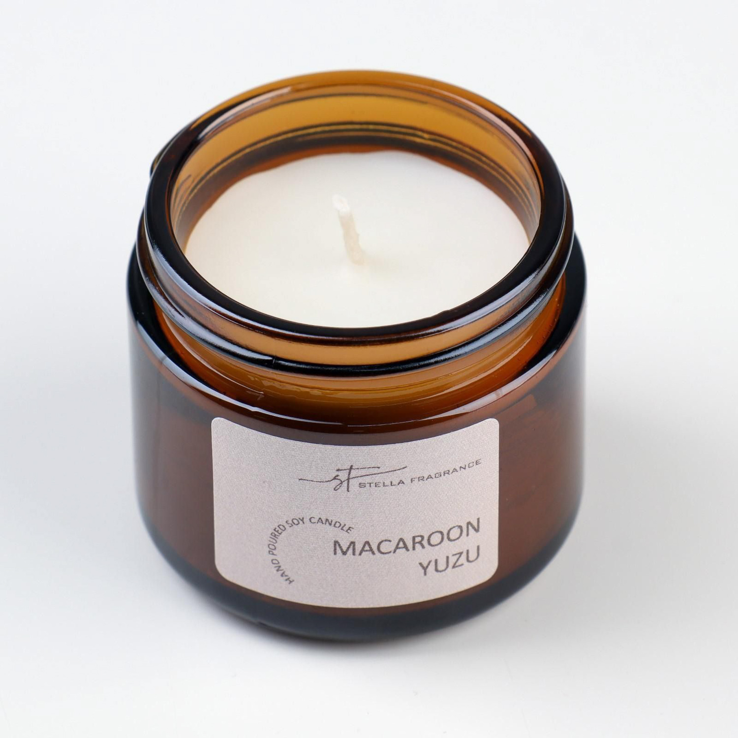 Свеча ароматическая в банке "MACAROON YUZU", соевый воск, 50 г, печенье и юзу 7030428