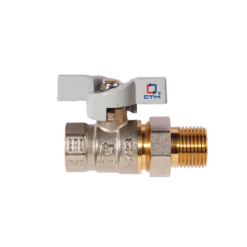 Кран шаровый 1/2" (Ø15) М/П бабочка с американкой СТМ (СТАНДАРТ) CWAFM012 *1/20/120 Кран шаровый 1/2" (Ø15) М/П бабочка с американкой СТМ (СТАНДАРТ) CWAFM012 *1/20/120