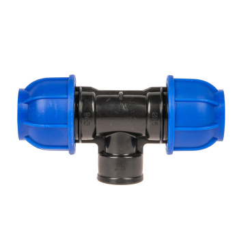 Тройник ПНД компрессия Ø 25х1/2"х25 внутр. резьба *1/40 Тройник ПНД компрессия Ø 25х1/2"х25 внутр. резьба *1/40