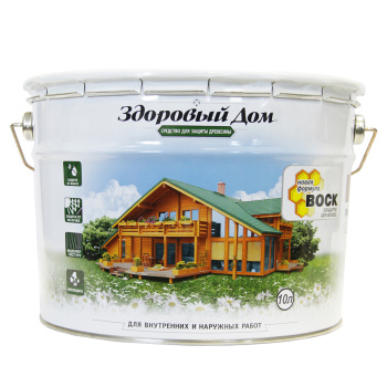 Средство для защиты древесины Здоровый дом, 10 л, палисандр
