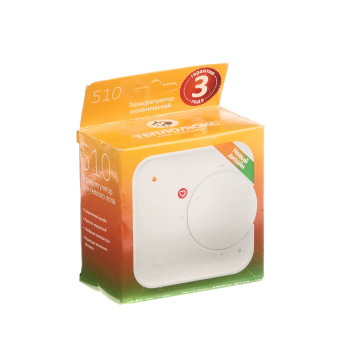 Терморегулятор Теплолюкс 510, механический, белый