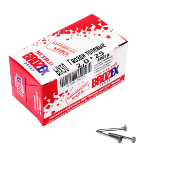 Гвозди толевые 2х25 мм BROZEX, 0.4 кг