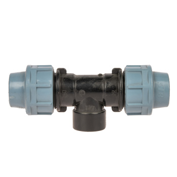 Тройник ПНД компрессия Ø 20х1/2"х20 внутр. резьба *1/60 Тройник ПНД компрессия Ø 20х1/2"х20 внутр. резьба *1/60