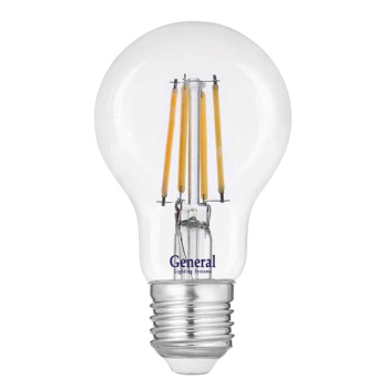 Лампа светодиодная филамент General, E27, груша, 10 Вт, 870 Лм, 2700 К, теплый белый