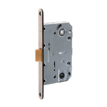 Защелка врезная п/ручку и фиксатор БРОНЗА БЕСШУМНАЯ 5300-Р-WC-AB Code Deco *1/40