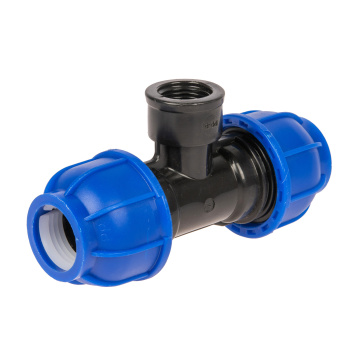 Тройник ПНД компрессия Ø 25х1/2"х25 внутр. резьба *1/40 Тройник ПНД компрессия Ø 25х1/2"х25 внутр. резьба *1/40