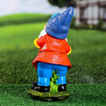 Садовая фигура "Гном огородник с лопатой" 29х14х13см 7640109