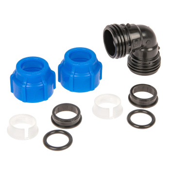 Угольник ПНД компрессия Ø 20 *1/320