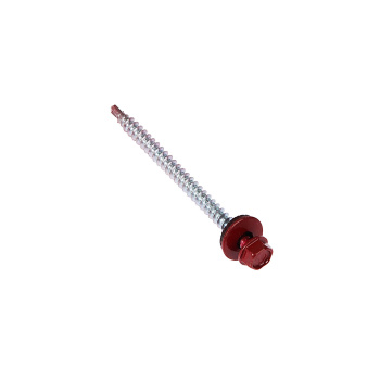 Саморезы кровельные BROZEX 4,8*70 RAL3011 (красно-коричневый) (10кг) промтара *10