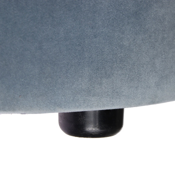 Пуф FORPOST, 40х45х40 см, бочка, микровелюр конфетти блю стоун, голубой