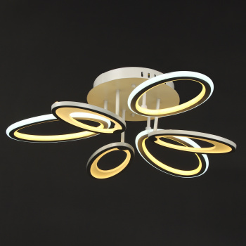 Люстра Y1199/6  110W LED 220V пульт 3000K-6500K 3 реж (h-150; d-660) S=26м2  VERNER LIGHTING *1