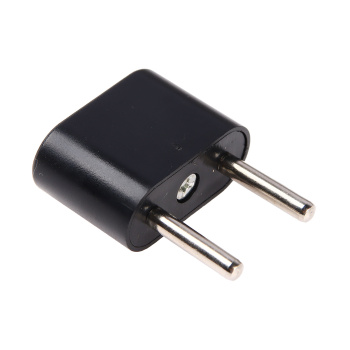 Переходник плоский 10А 250В черный TDM SQ1806-0088 *10/50