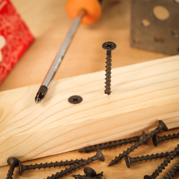 Саморез по дереву 3.5х41 мм BROZEX, крупная резьба, фосфатированные