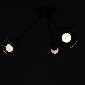 Люстра Verner Lighting A3942/3, 40 Вт, Е27, 3 лампы, античная бронза/черный Люстра Verner Lighting A3942/3, 40 Вт, Е27, 3 лампы, античная бронза/черный
