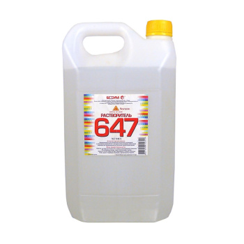 Растворитель 647 10,0л/7,4 кг канистра (Новгород) *1/72