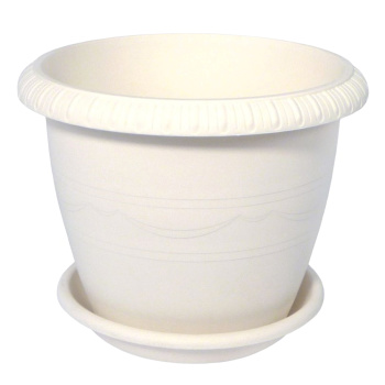 Кашпо пластм. "Lе Jardin" 2.8л, d верха 200мм h160мм с поддоном св. Серый 102-1 (Tek.A.Tek)*1/48 Кашпо пластм. "Lе Jardin" 2.8л, d верха 200мм h160мм с поддоном св. Серый 102-1 (Tek.A.Tek)*1/48