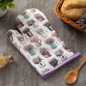 Варежка-прихватка 26*16см Прованс полиэстер 100% Доляна *1