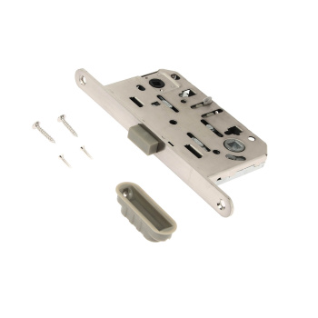 Защелка врезная п/ручку и фиксатор НИКЕЛЬ матовый МАГНИТНАЯ 5300-MC-WC-NIS Сode Deco *1/40