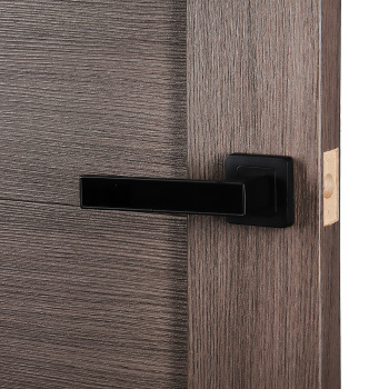 Дверное полотно остекленное 2000х600х38 мм Двери Гуд Х4 Неаполь, коричневый/черный