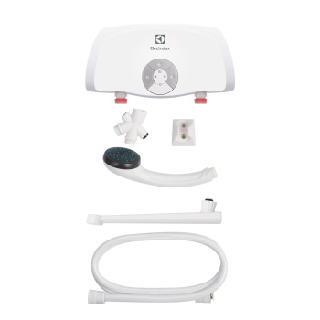 Водонагреватель проточный Electrolux Smartfix 2.0 TS, душ, кран, 5.5 кВт, вертикальный