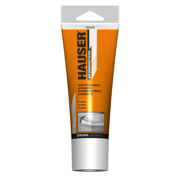 Жидкие гвозди 180 г HAUSER, для пенополистирола, белый