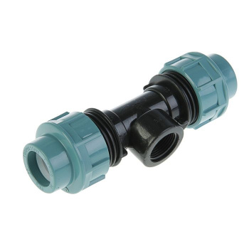 Тройник ПНД компрессия Ø 20х1/2"х20 внутр. резьба *1/60 Тройник ПНД компрессия Ø 20х1/2"х20 внутр. резьба *1/60