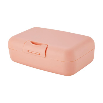 Контейнер д/прод. пластм. "Ланчбокс" 0,7л "Follow Me" Персик.карамель LA150010040 "Lalababy" *1/18