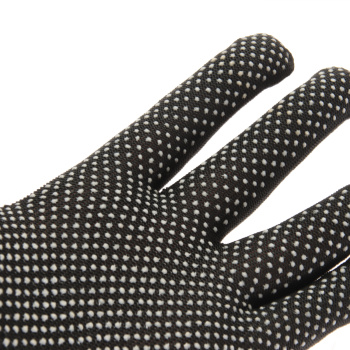 Перчатки нейлон с ПВХ точ 15кл 25 гр черные (4116Р)  *10/600